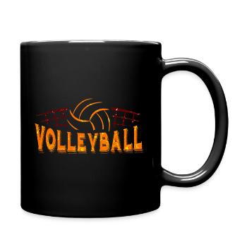 Volley-ball - Mug uni - noir - Droite