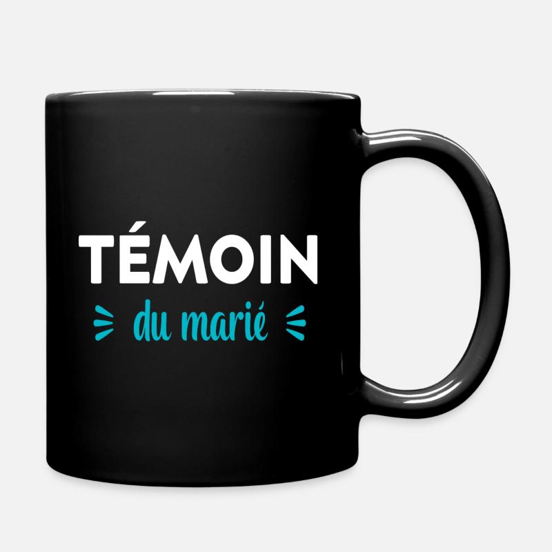 témoin du marié - Mug uni - noir
