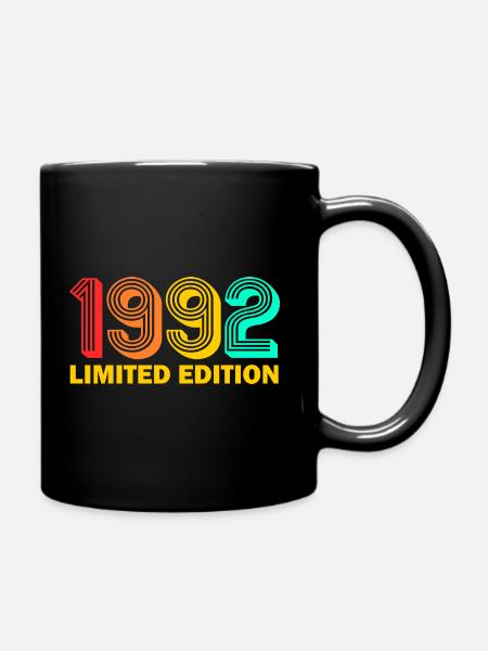 1992 né Né 1992 Cadeau Anniversaire - Mug uni - noir