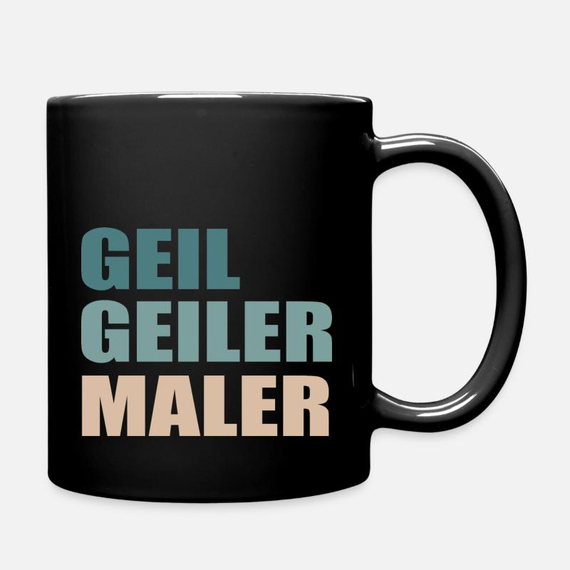 Maler Beruf Handwerk - Tasse einfarbig - Schwarz