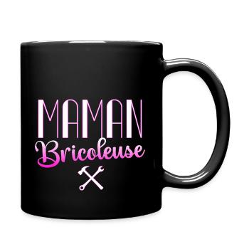 Maman bricoleuse cadeau femme bricolage humour - Mug uni - noir - Droite