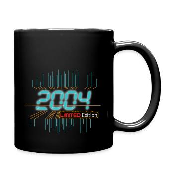 2004 - 18. Geburtstag - Tasse einfarbig - Schwarz - Rechts