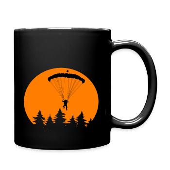 Retro Paraglider Paragliders - Full Colour Mug - black - Right