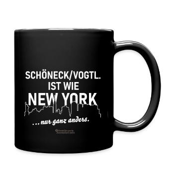 Schöneck im Vogtland - Tasse einfarbig - Schwarz - Rechts