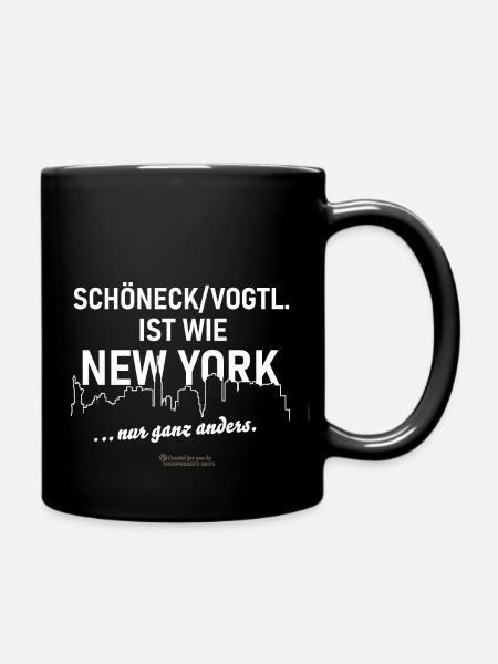 Schöneck im Vogtland - Tasse einfarbig - Schwarz