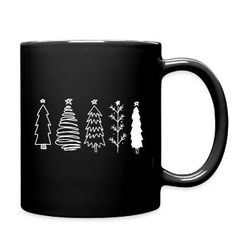 Christmas Tree - X-MAS Christmas Trees - Full Colour Mug - black - Right