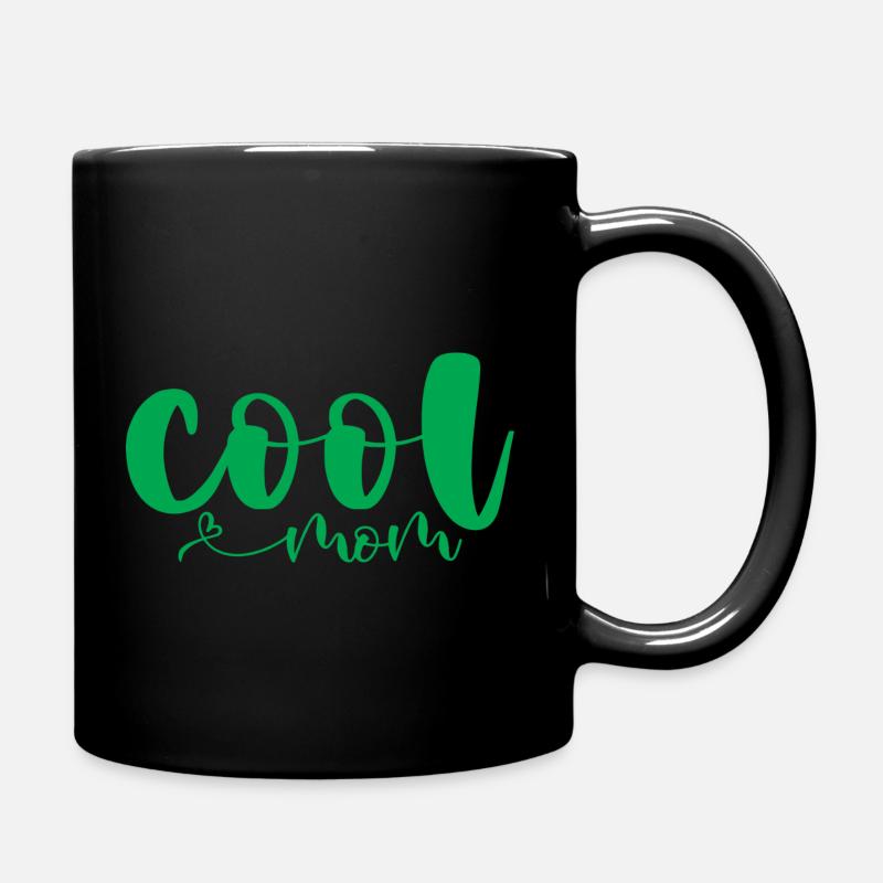coole Mama - Tasse einfarbig - Schwarz