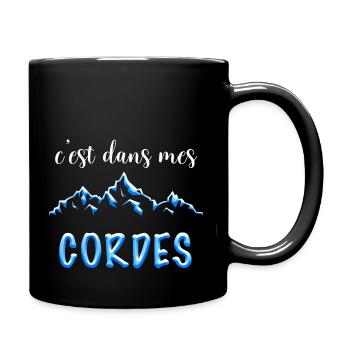 Alpinisme, montagne rocher humour - Mug uni - noir - Droite