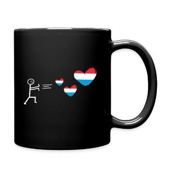 pays-bas hollande amour hollandais oranje néerlandais - Mug uni - noir - Droite