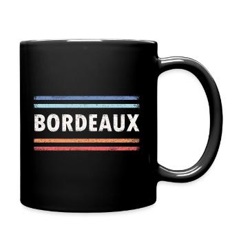 Bordeaux - Mug uni - noir - Droite
