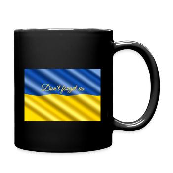 priez pour l'Ukraine, Drapeau Ukraine, Soutien - Mug uni - noir - Droite