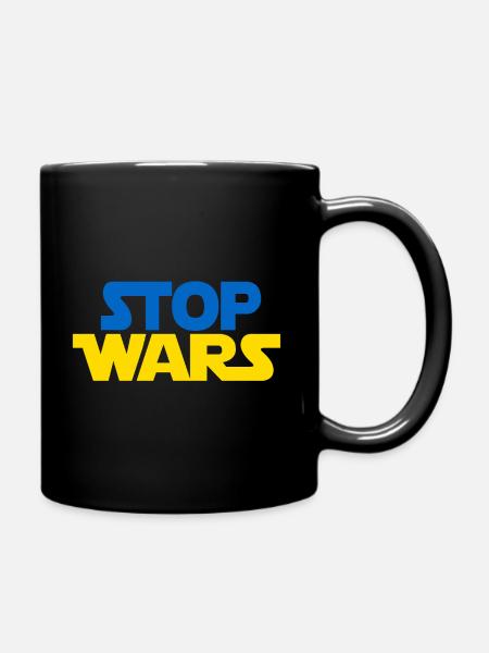 STOP AUX GUERRES UKRAINE - Mug uni - noir