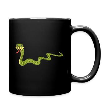 Snake - Full Colour Mug - black - Right
