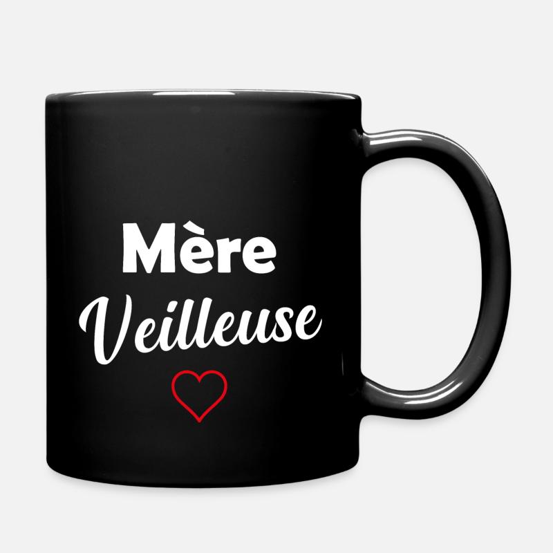 Mère-veilleuse cadeau Mère veilleuse - Mug uni - noir