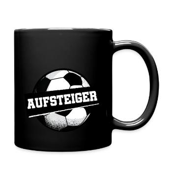 Aufsteiger Fußball Kreisklasse - Tasse einfarbig - Schwarz - Rechts