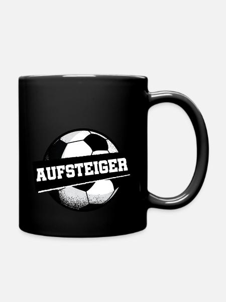 Aufsteiger Fußball Kreisklasse - Tasse einfarbig - Schwarz