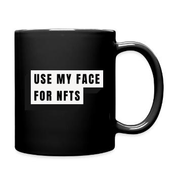 Utiliser mon visage pour les NFT - Mug uni - noir - Droite
