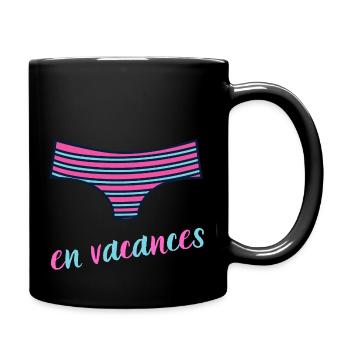 en vacances maillot de bain femme été vacances - Mug uni - noir - Droite