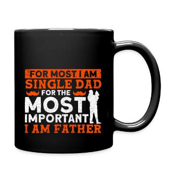 La chose la plus importante que je suis la fête des pères - Mug uni - noir - Droite