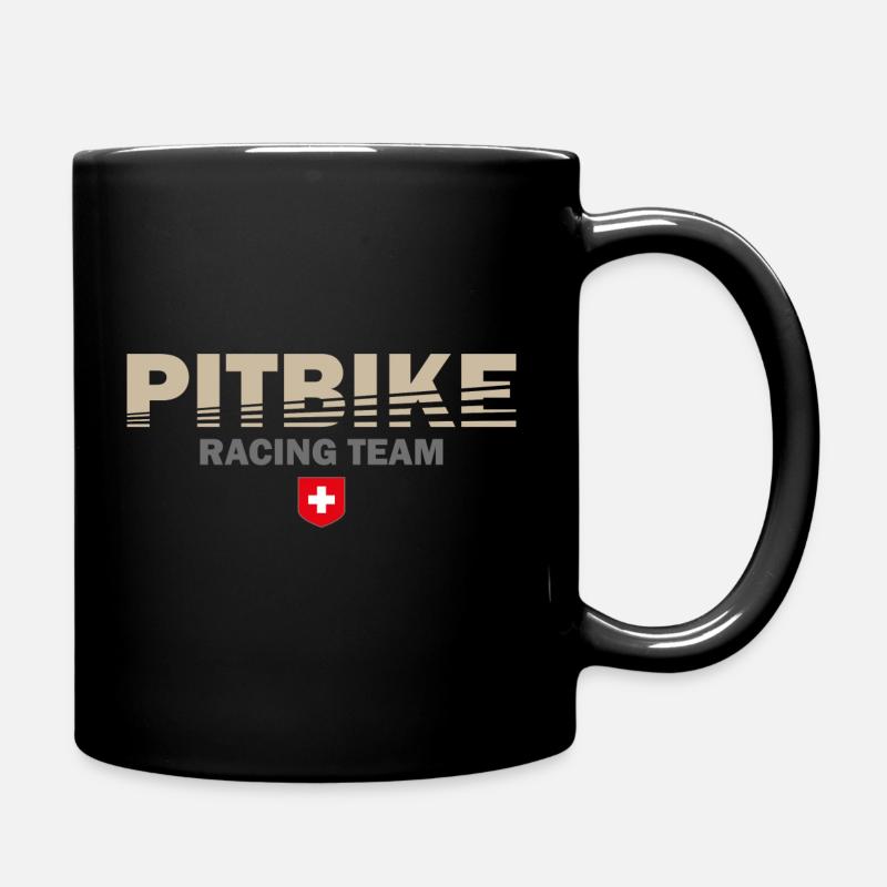 Pitbike Racing Teasm Schweiz - Tasse einfarbig - Schwarz