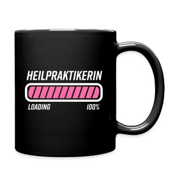 Heilpraktikerin Heilpraktiker Geschenkidee - Tasse einfarbig - Schwarz - Rechts