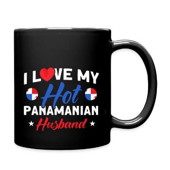 Hot Panamanian Husband Panama Souvenir - Full Colour Mug - black - Right