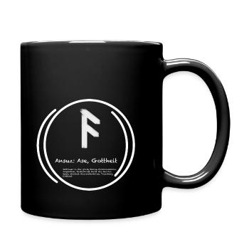 Nordische Mythologie - Tasse einfarbig - Schwarz - Rechts