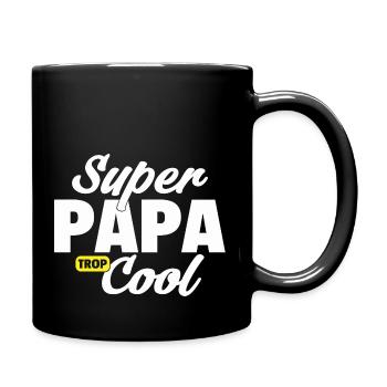 Super Papa Trop Cool / superpapa - Mug uni - noir - Droite