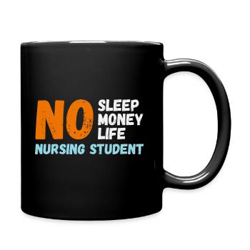 Ausbildung Krankenschwester - Tasse einfarbig - Schwarz - Rechts