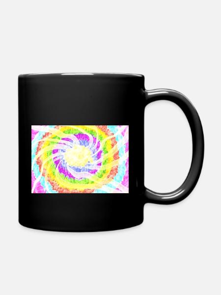 Colourful Life - Tasse einfarbig - Schwarz
