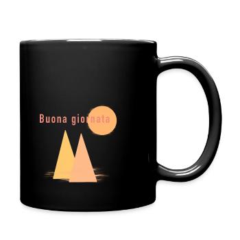 Buona giornata - Tasse einfarbig - Schwarz - Rechts