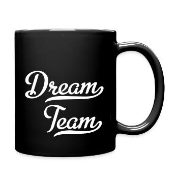 Dream Team - Tasse einfarbig - Schwarz - Rechts