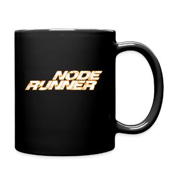 Node runner - Full Colour Mug - black - Right