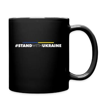 stand with ukraine Selenski Shirt peace Selenskyi - Tasse einfarbig - Schwarz - Rechts