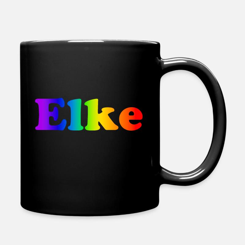 Elke - Mug uni - noir