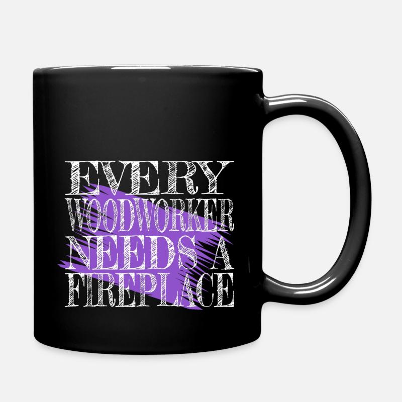 jokes tree feller gift joke cutter jackhammer - Tasse einfarbig - Schwarz