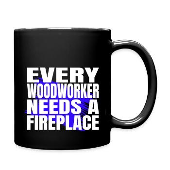 awesome funny carpenter quotes cutter - Tasse einfarbig - Schwarz - Rechts