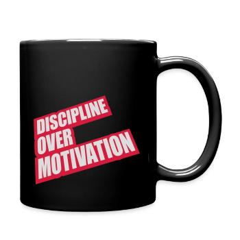 Citation de discipline sur la motivation - Mug uni - noir - Droite