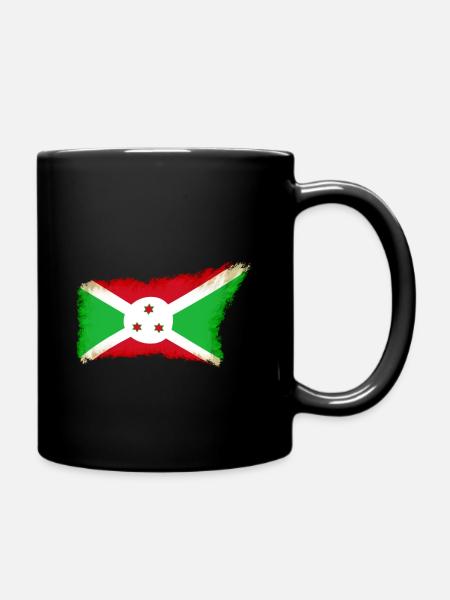 Burundi - Tasse einfarbig - Schwarz