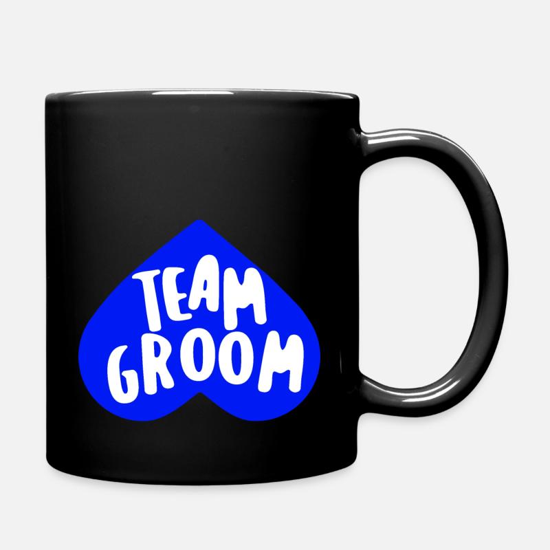 Team Groom - Jungesellenabschied - Tasse einfarbig - Schwarz