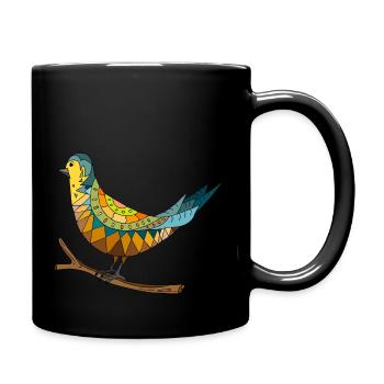 Bird - Full Colour Mug - black - Right