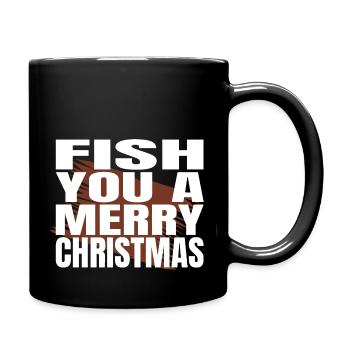 Fishing Tournaments Cute Christmas Present - Full Colour Mug - black - Right