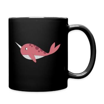 Narwal - Tasse einfarbig - Schwarz - Rechts