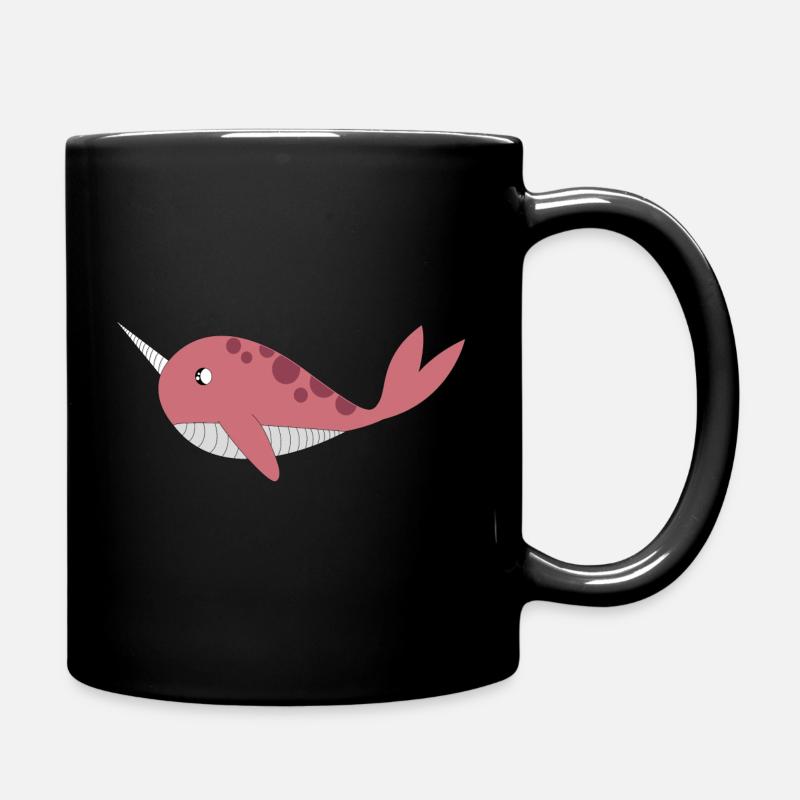 Narwal - Tasse einfarbig - Schwarz