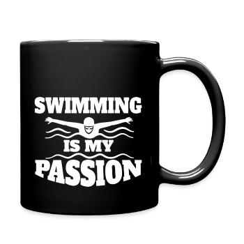 Swimmer Swimming Club Swimming Mrs. Schwimmer - Full Colour Mug - black - Right