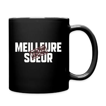 Meilleure sœur - Mug uni - noir - Droite
