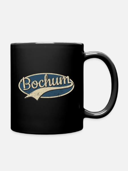 Bochum Deutschland Vintage Typografie - Tasse einfarbig - Schwarz