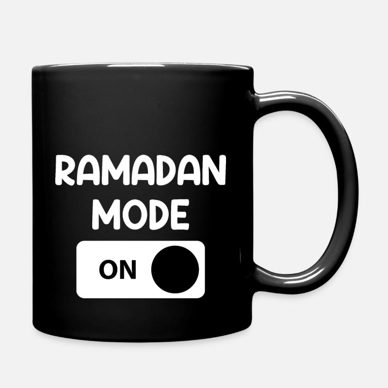 Ramadan Mode On - Full Colour Mug - black