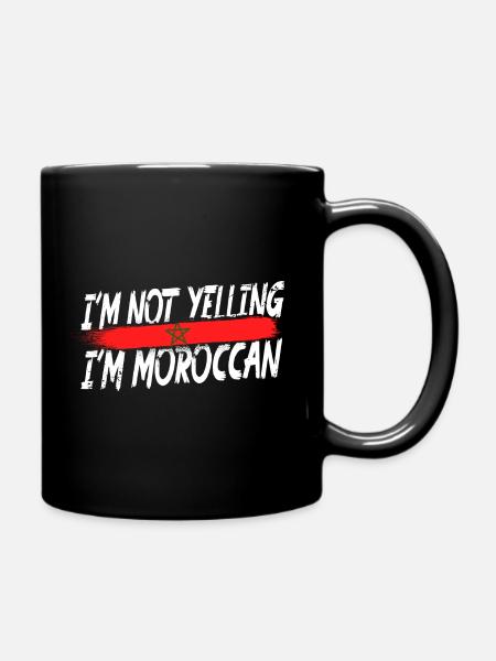 Je ne crie pas que je suis marocain - Mug uni - noir