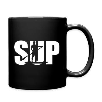 Skateboard SUP Surfen - Tasse einfarbig - Schwarz - Rechts